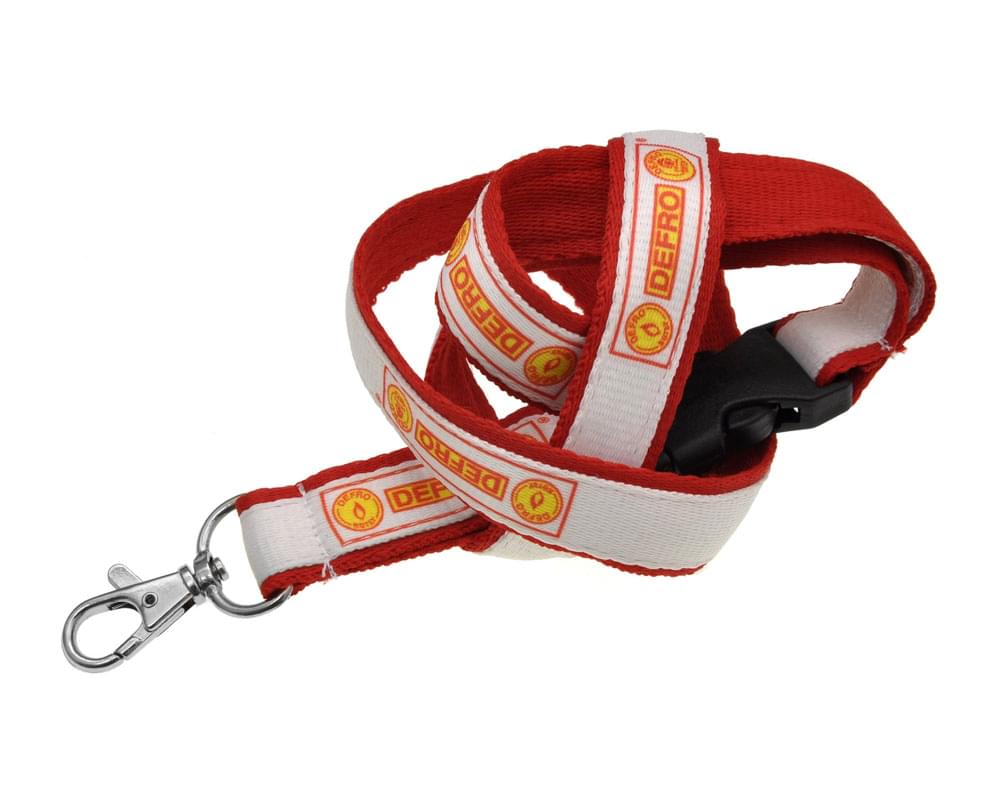 Doppelt lanyard genaeht mit karabiner